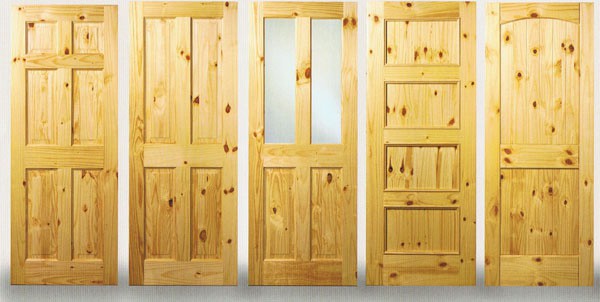dveře z borovice