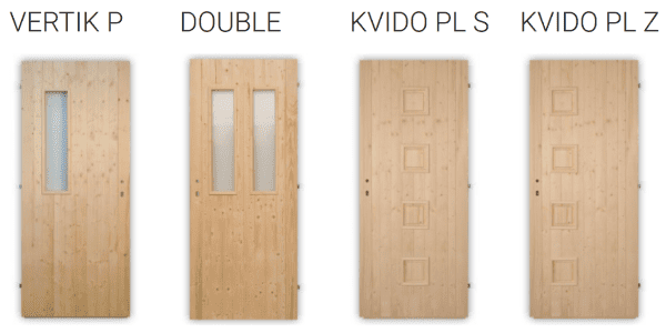 Palubkové dveře vchodové Kvido, Vertik, Double